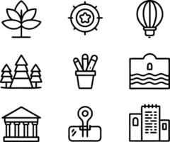 set of graphics design icon illustration. creative, digital, art, line, abstract, background, concept, technology, modern, business vector