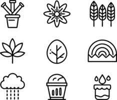 set of graphics design icon illustration. creative, digital, art, line, abstract, background, concept, technology, modern, business vector