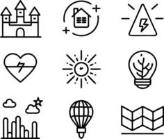 set of graphics design icon illustration. creative, digital, art, line, abstract, background, concept, technology, modern, business vector