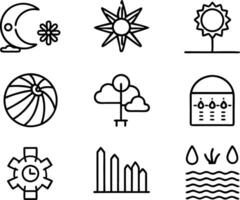 set of graphics design icon illustration. creative, digital, art, line, abstract, background, concept, technology, modern, business vector