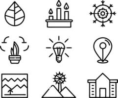 set of graphics design icon illustration. creative, digital, art, line, abstract, background, concept, technology, modern, business vector