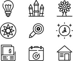 set of graphics design icon illustration. creative, digital, art, line, abstract, background, concept, technology, modern, business vector