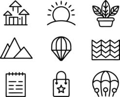 set of graphics design icon illustration. creative, digital, art, line, abstract, background, concept, technology, modern, business vector
