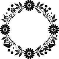 wedding invitation template Floral border and frame. floral, wedding, invitation, card, decoration, frame, flower, elegant vector