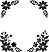wedding invitation template Floral border and frame. floral, wedding, invitation, card, decoration, frame, flower, elegant vector