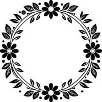 wedding invitation template Floral border and frame. floral, wedding, invitation, card, decoration, frame, flower, elegant vector