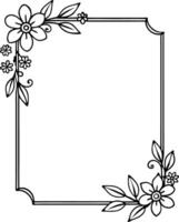 wedding invitation template Floral border and frame. floral, wedding, invitation, card, decoration, frame, flower, elegant vector