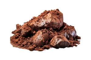 Cow Dung Diya isolated on transparent background. png