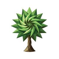Beautiful Single Big Tree Illustration vector