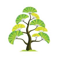 Beautiful Single Big Tree Illustration vector