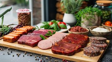 Gourmet Selection of Plant-Based Meats photo