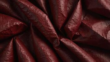 Wine red tissue paper texture backgrounds, folded soft crumbled paper texture background. photo