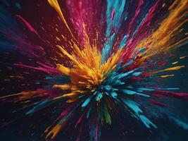 abstract background with burst of colors. photo
