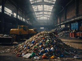 Waste sorting benefits for community and planet infographic with compelling visuals. photo
