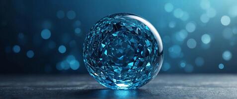 banner of elegant azure color for the concept design of advertising and design. photo