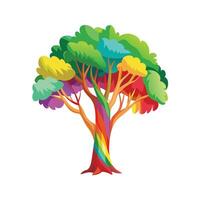 Beautiful Single Big Tree Illustration vector
