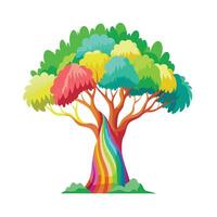 Beautiful Single Big Tree Illustration vector