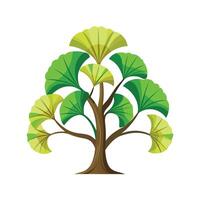 Beautiful Single Big Tree Illustration vector