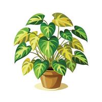 Beautiful Flowerpot Houseplant Illustration vector
