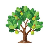 Beautiful Single Big Tree Illustration vector