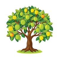 Beautiful Single Big Tree Illustration vector