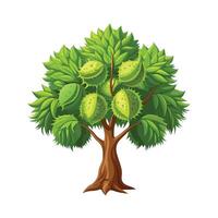 Beautiful Single Big Tree Illustration vector
