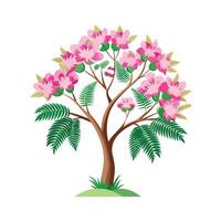 Beautiful Single Big Tree Illustration vector