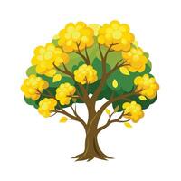 Beautiful Single Big Tree Illustration vector