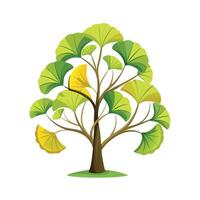 Beautiful Single Big Tree Illustration vector