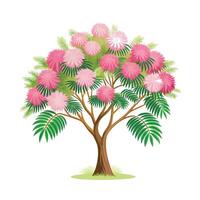 Beautiful Single Big Tree Illustration vector