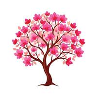 Beautiful Single Big Tree Illustration vector