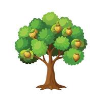Beautiful Single Big Tree Illustration vector