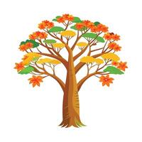 Beautiful Single Big Tree Illustration vector