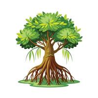 Beautiful Single Big Tree Illustration vector