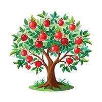 Beautiful Single Big Tree Illustration vector