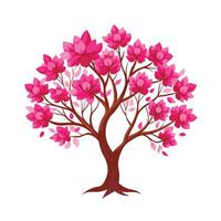 Beautiful Single Big Tree Illustration vector