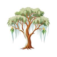 Beautiful Single Big Tree Illustration vector