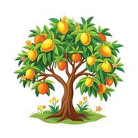 Beautiful Single Big Tree Illustration vector