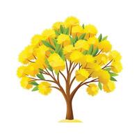Beautiful Single Big Tree Illustration vector