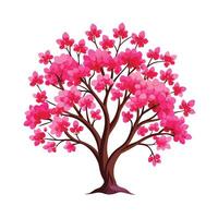 Beautiful Single Big Tree Illustration vector