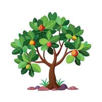 Beautiful Single Big Tree Illustration vector
