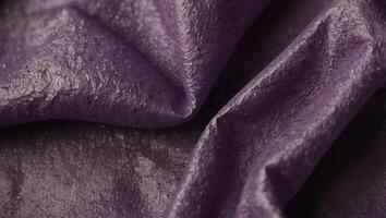 light purple violet tissue paper texture backgrounds, folded soft crumbled paper texture background. photo