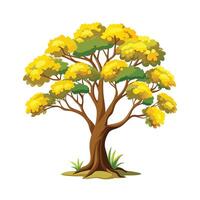 Beautiful Single Big Tree Illustration vector