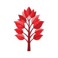 Beautiful Single Big Tree Illustration vector