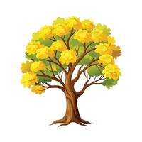 Beautiful Single Big Tree Illustration vector