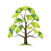 Beautiful Single Big Tree Illustration vector