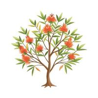 Beautiful Single Big Tree Illustration vector