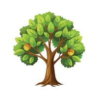 Beautiful Single Big Tree Illustration vector