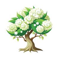 Beautiful Single Big Tree Illustration vector