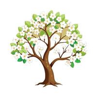 Beautiful Single Big Tree Illustration vector